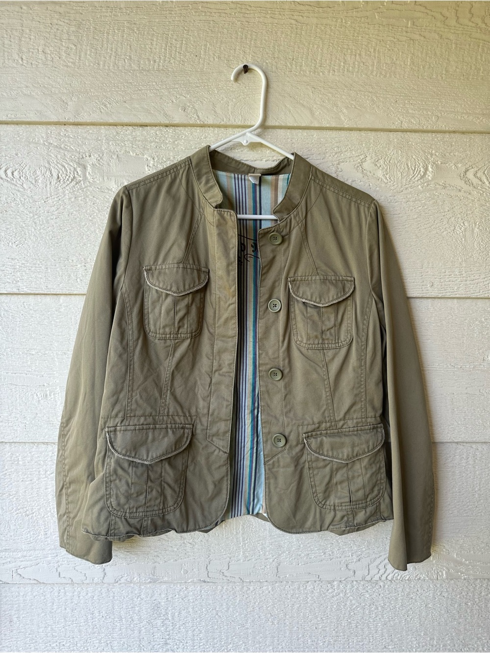 Khaki classic utility jacket